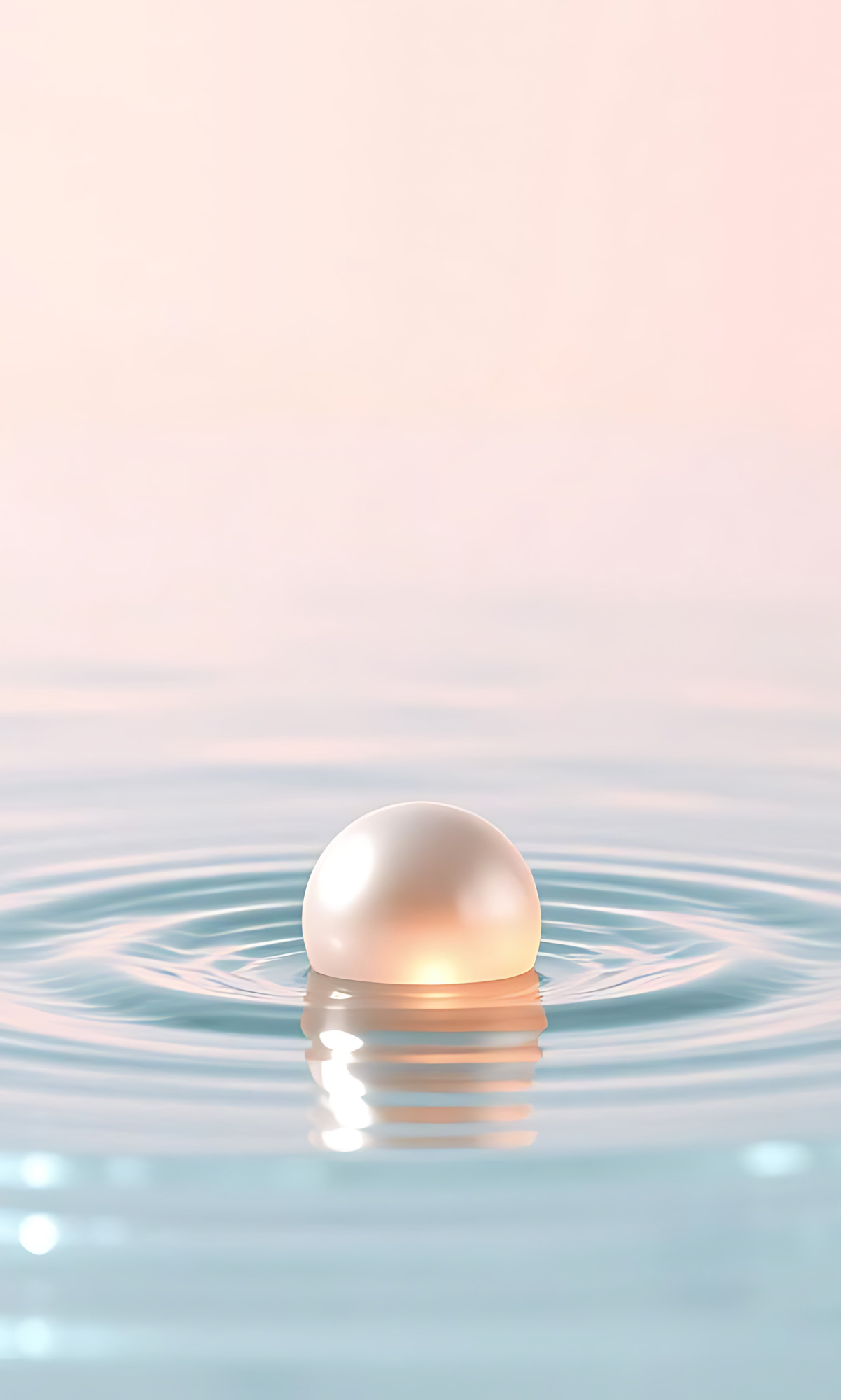 Perle im Wasser